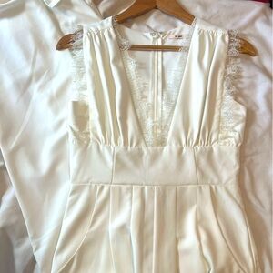 White Romper- Bridal / Bachelorette